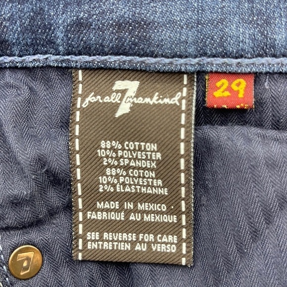 7 For All Mankind Gwenevere Mid Rise Skinny Size 26 - Picture 10 of 16